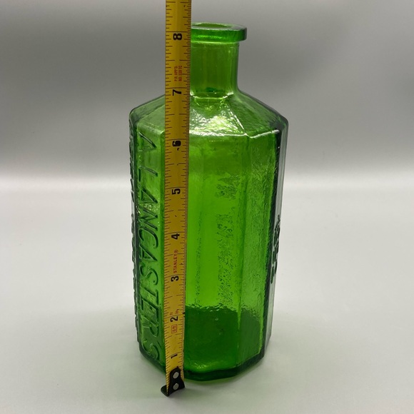 Wheaton Green Glass Col Sam Johnson Bitters Bottle - 8 Inches Tall EVC - Picture 6 of 7